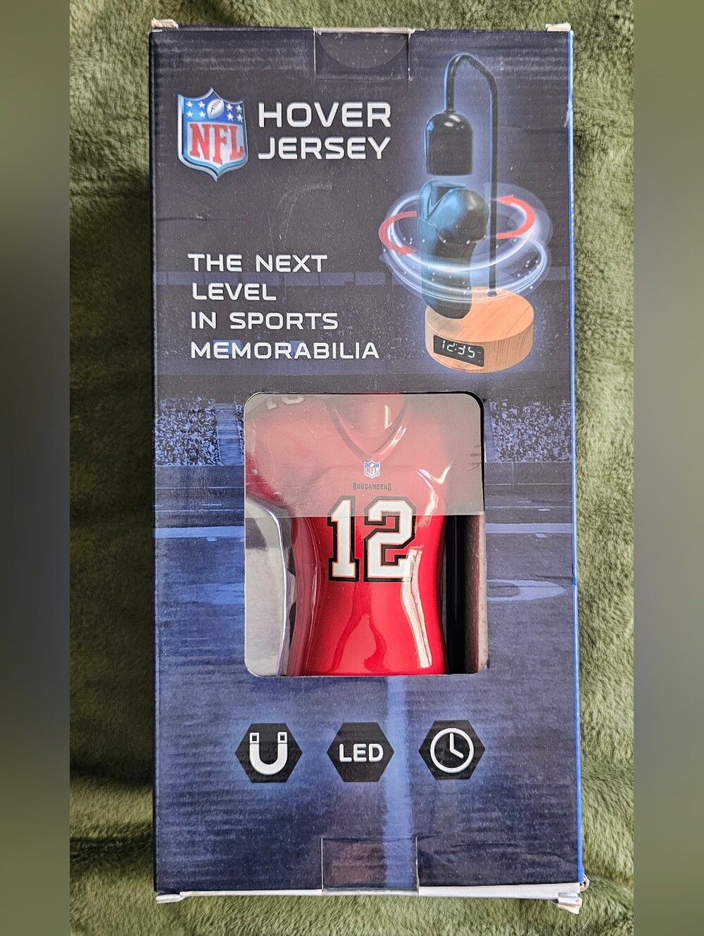 Tom Brady Tampa Bay Buccaneers Hover Jersey Digital Clock